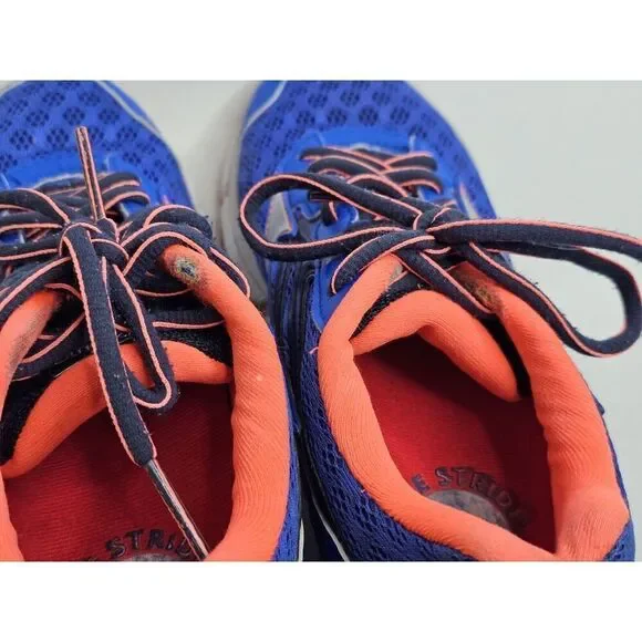 Mizuno Wave Inspire 12 Running Shoes Womens Size 6.5 Blue/Orange - Picture 9 of 9